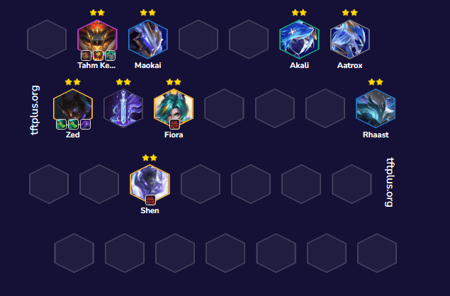 Đội hình Zed Kẻ Xâm Lăng Exodia Flex TFT mùa 17